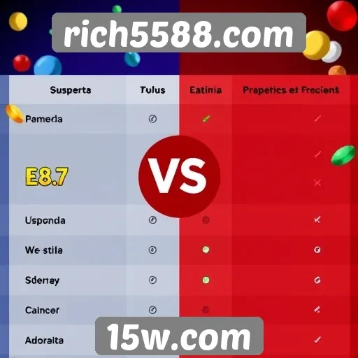 Comparativo entre jogos oferecidos e concorrentes